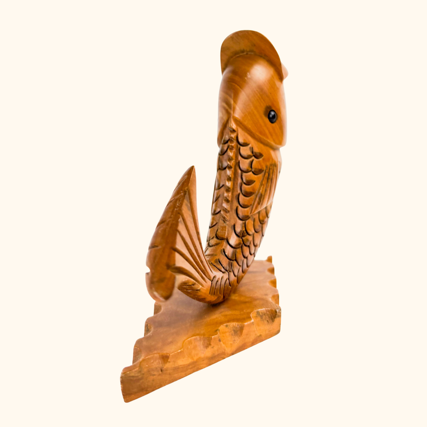 Hand Carved Wood Fish Cocktail Stick Holder -  - Kitchenware
