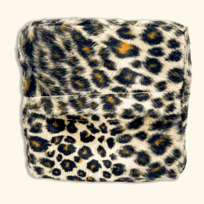 Fluffy Leopard Print Y2K Alarm Clock -  - Clocks