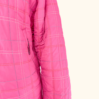 Joules Padded Pink Zip Up Jacket - Size 12 Joules