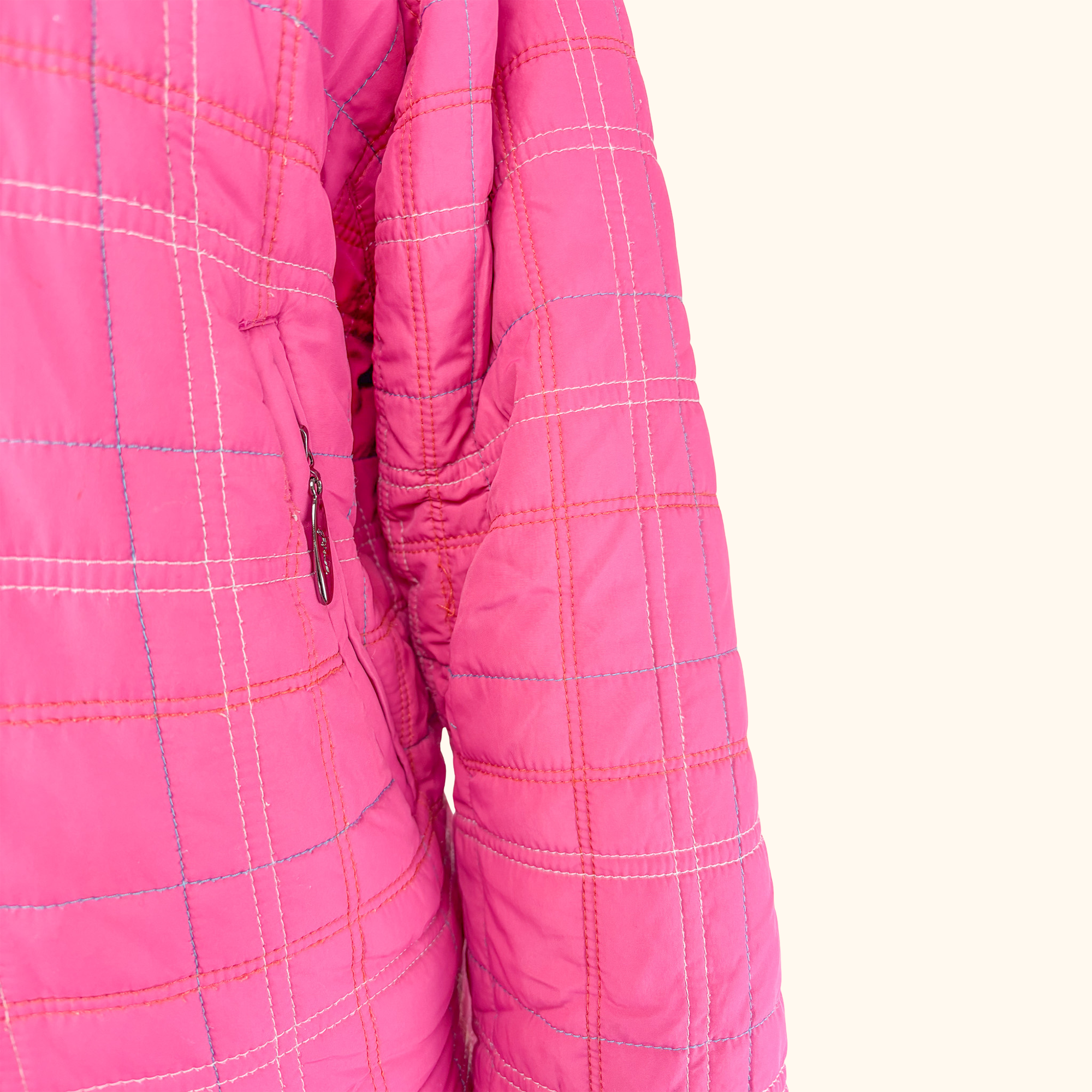 Joules Padded Pink Zip Up Jacket - Size 12 Joules