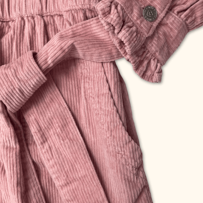 Miss Selfridge Pink Corduroy Jumpsuit - Size 8