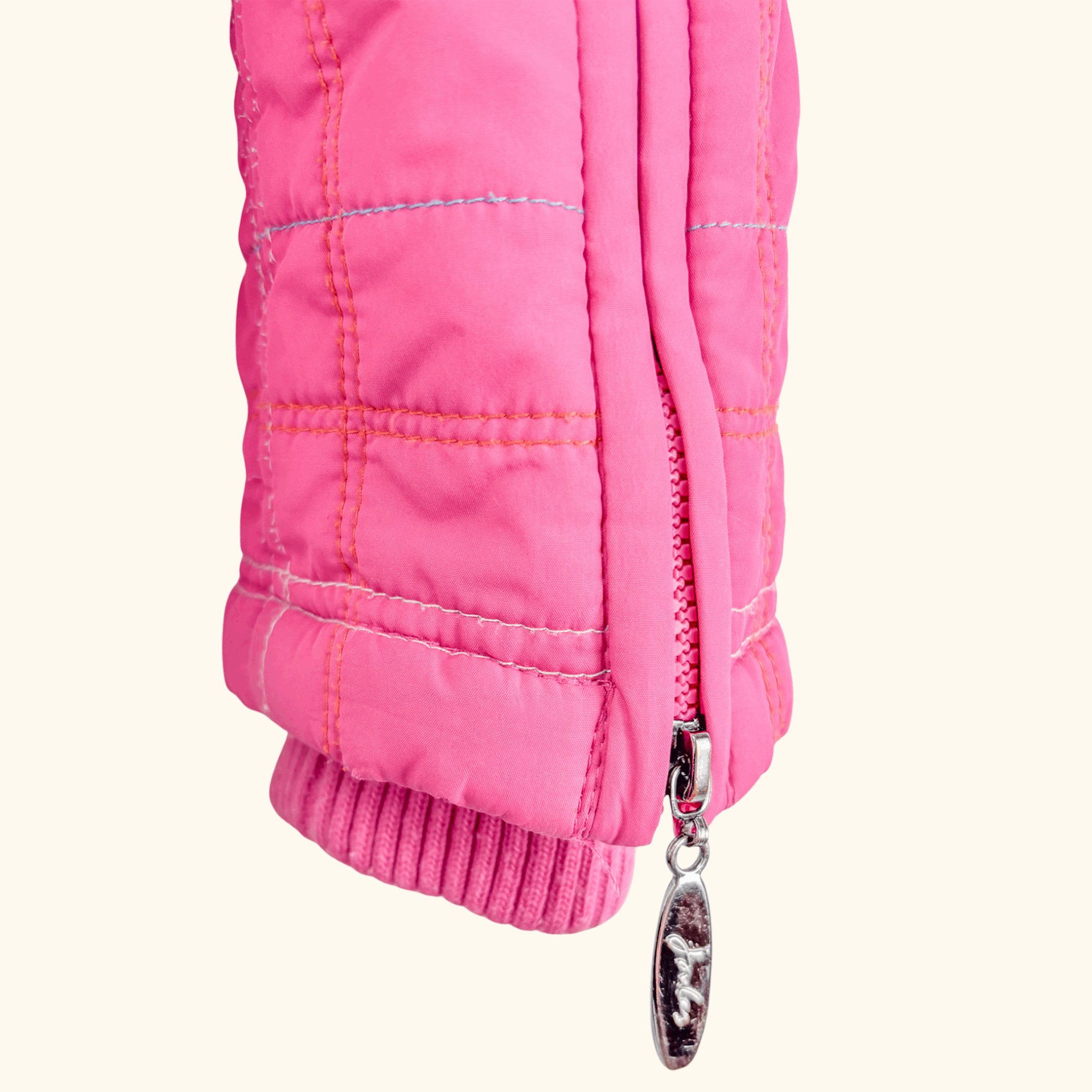 Joules Padded Pink Zip Up Jacket - Size 12 Joules
