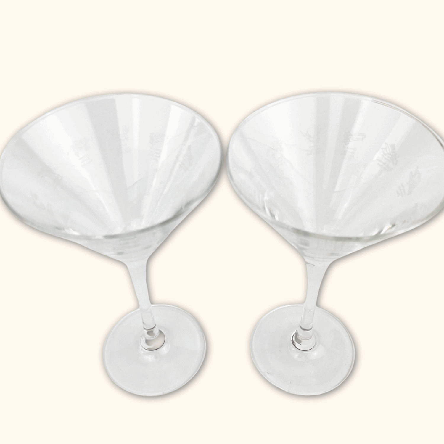 Bombay Sapphire Gin Martini Glasses - Set of 2 -  - Glassware