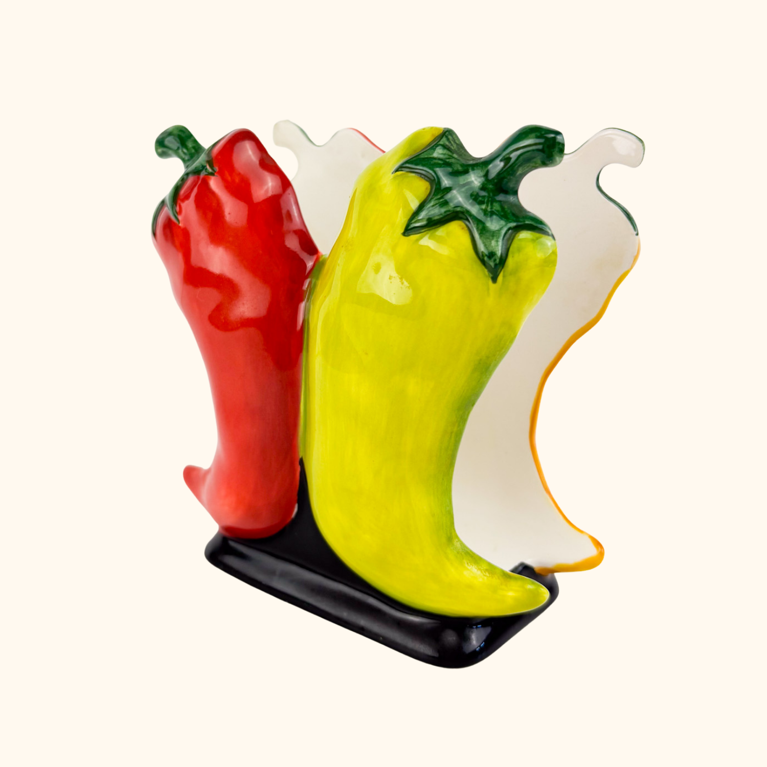Clay Art Chilli Pepper Novelty Napkin Holder Sunshine Thrift