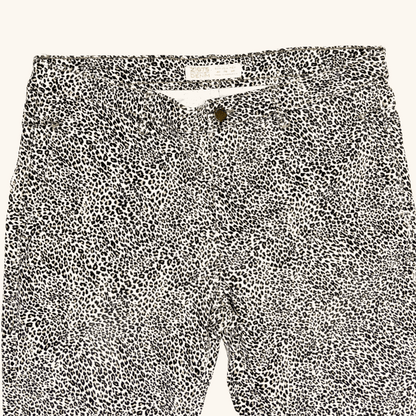 Zara Leopard Print Mid Rise Skinny Jeans - Size 12 Zara