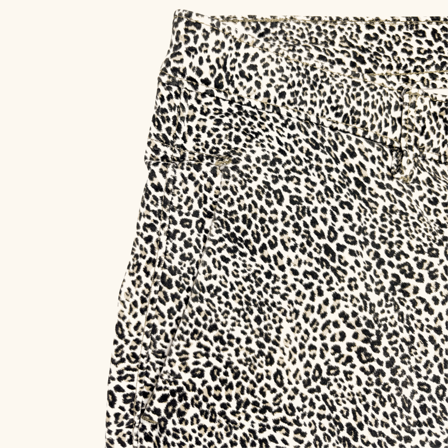 Zara Leopard Print Mid Rise Skinny Jeans - Size 12 Zara