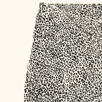 Zara Leopard Print Mid Rise Skinny Jeans - Size 12 Zara