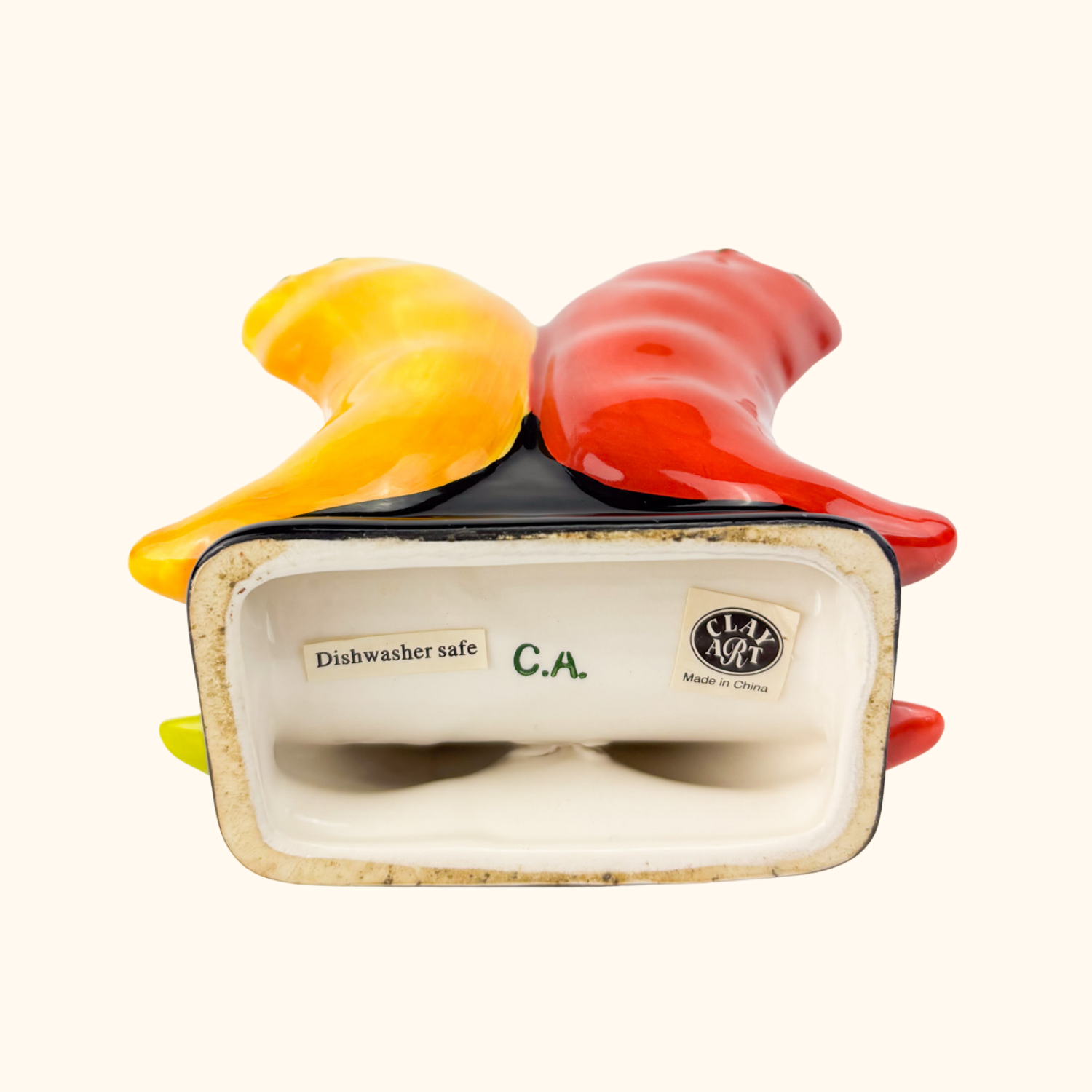Clay Art Chilli Pepper Novelty Napkin Holder Sunshine Thrift