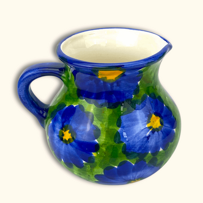 Blue Daisy Flower Large Jug - Sunshine Thrift - Jugs