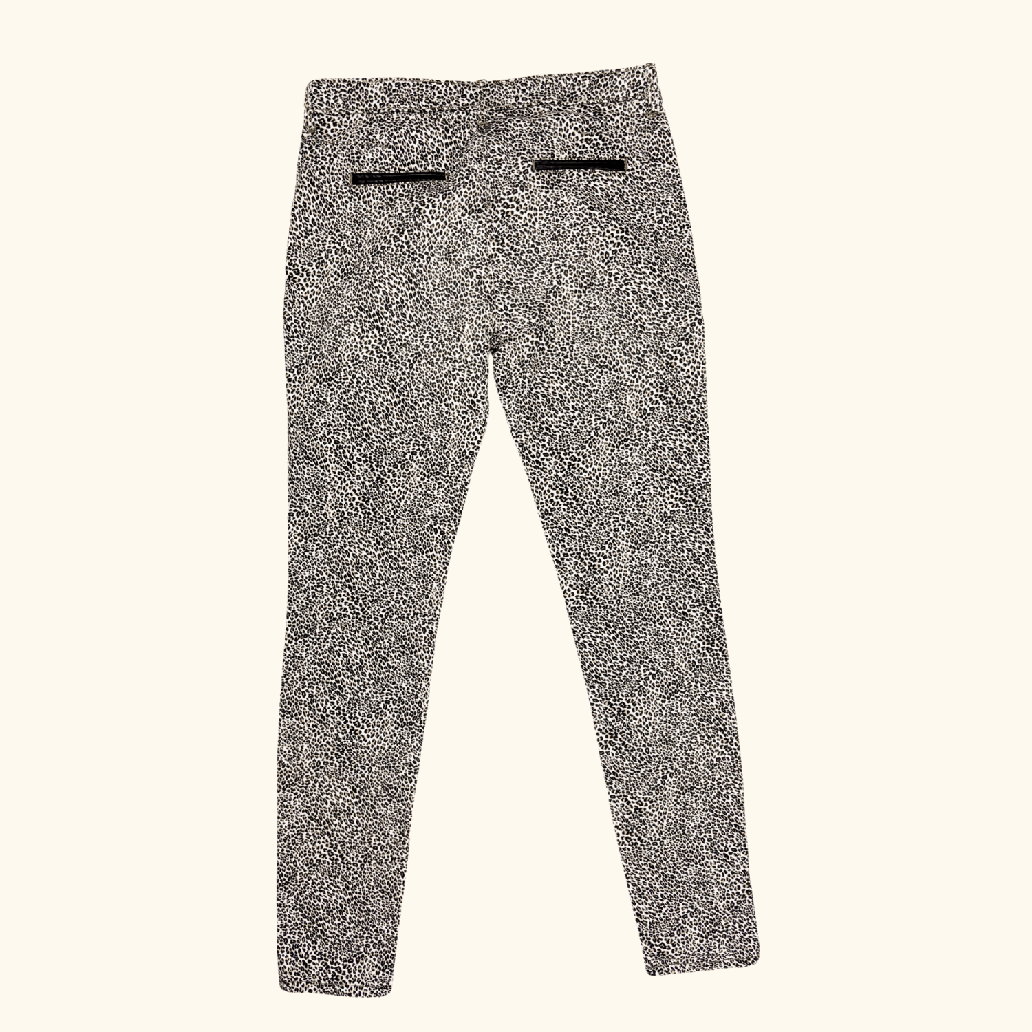 Zara Leopard Print Mid Rise Skinny Jeans - Size 12 Zara