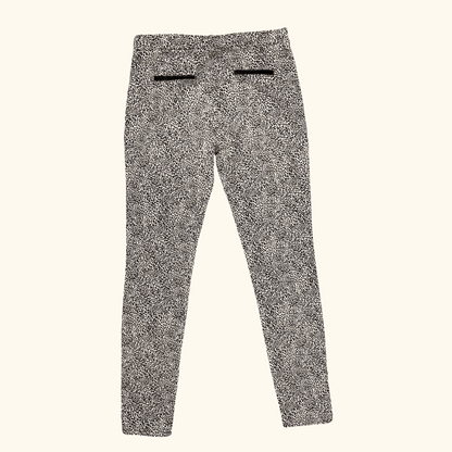 Zara Leopard Print Mid Rise Skinny Jeans - Size 12 Zara