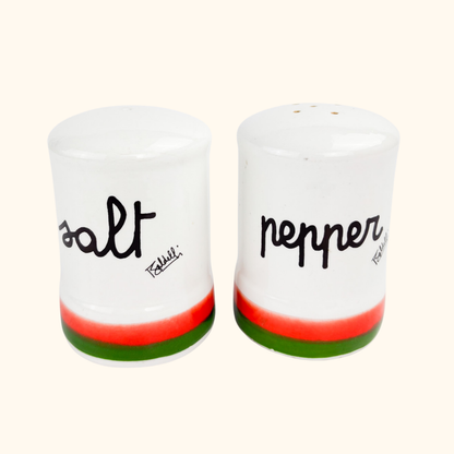 Baldelli Italy Striped Ceramic Salt and Pepper Shakers -  - Kitchenware