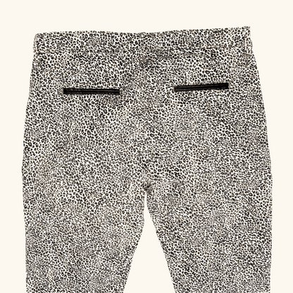Zara Leopard Print Mid Rise Skinny Jeans - Size 12 Zara