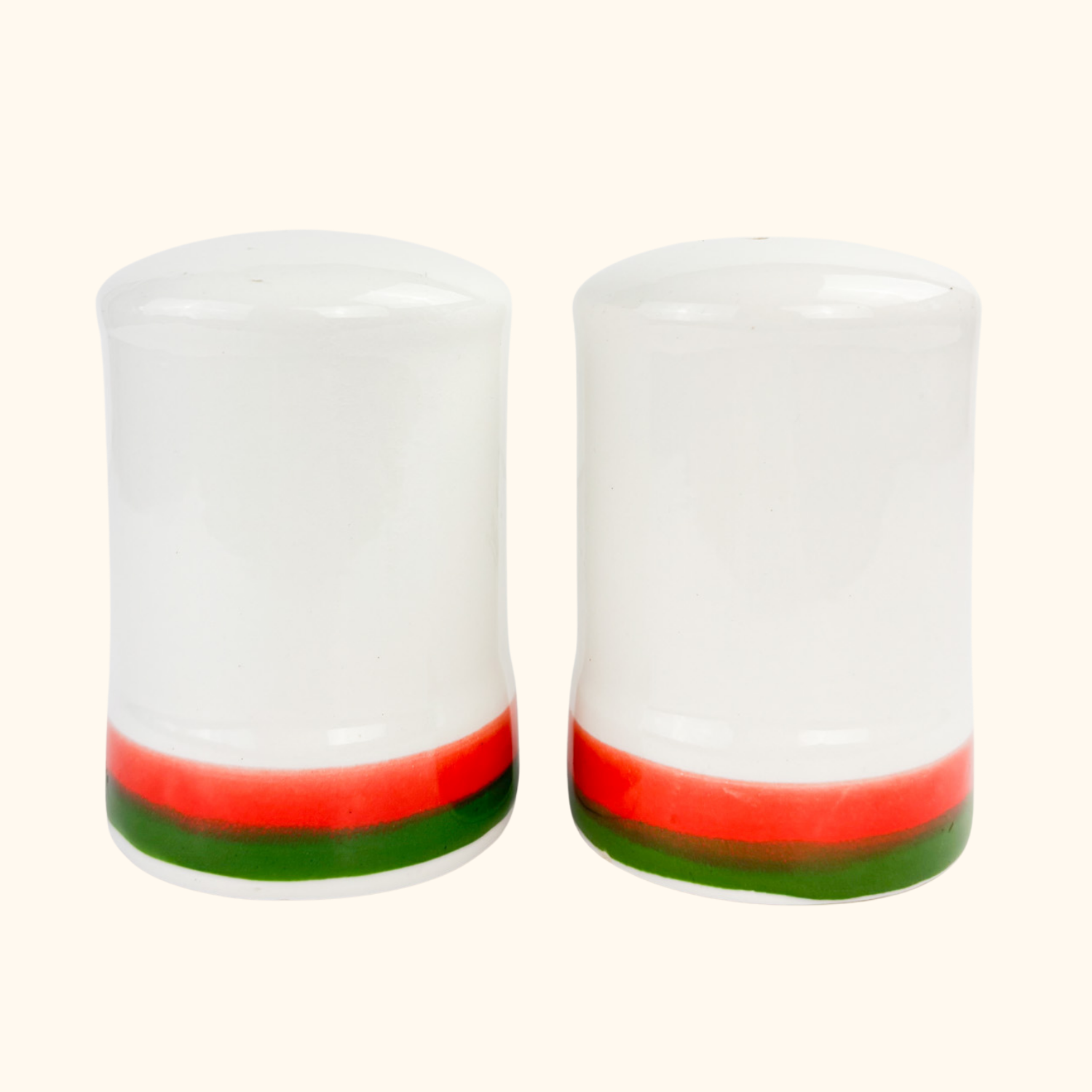Baldelli Italy Striped Ceramic Salt and Pepper Shakers -  - Kitchenware