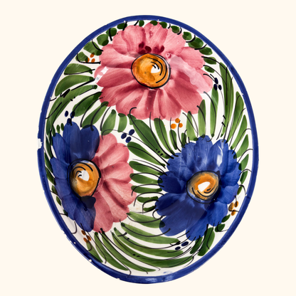 Large Floral Ceramic Salad Serving Bowl Sunshine Thrift