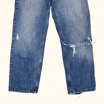 Whistles Distressed Cropped Straight Leg Jeans - Size 29inch Whistles