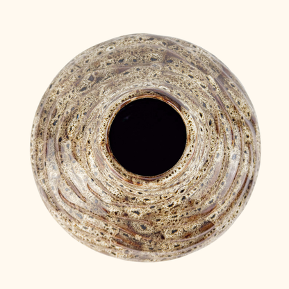 West German Fat Lava Vase Sunshine Thrift