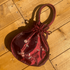 Drawstring Floral Bag Dark Red - Sunshine Thrift - Bags