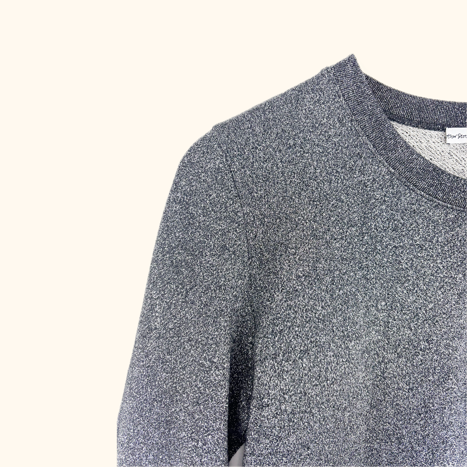 &amp; Other Stories Silver Metallic Long Sleeve Jumper - Size 12 &amp; Other Stories