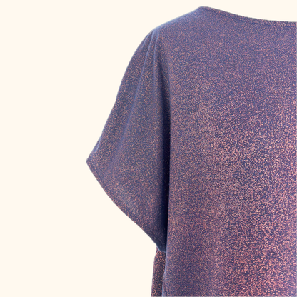 Oliver Bonas Copper Navy Metallic Tunic Dress - Size 14 Oliver Bonas