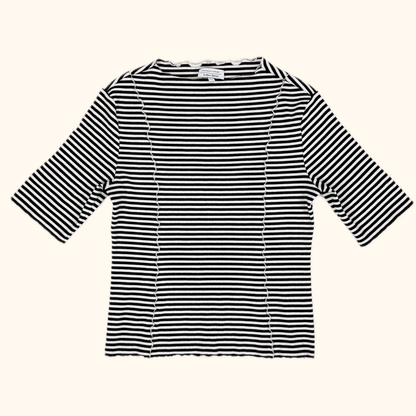 &amp; Other Stories Striped Stretch Frill Top - Size Large &amp; Other Stories