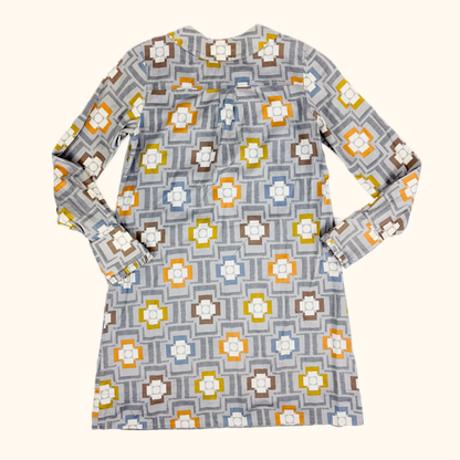 Orla Kiely Geometric Grey Multi Cotton Dress - Size 6 -  - Dresses