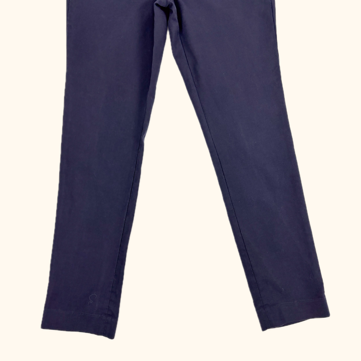 Whistles Navy Blue Slim Tailored Trousers - Size 8