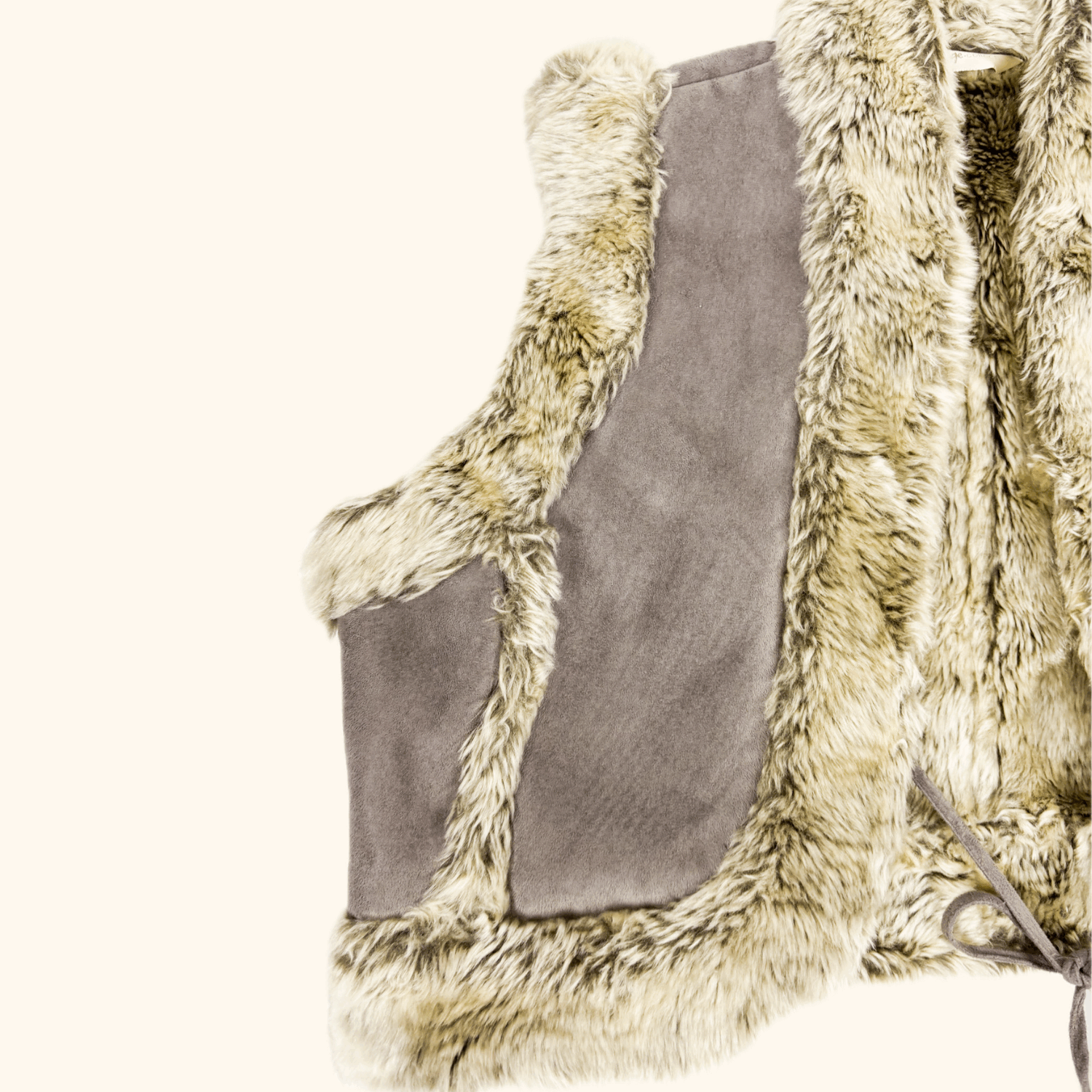 Vintage George Cropped Faux Fur Vest - Size Medium George