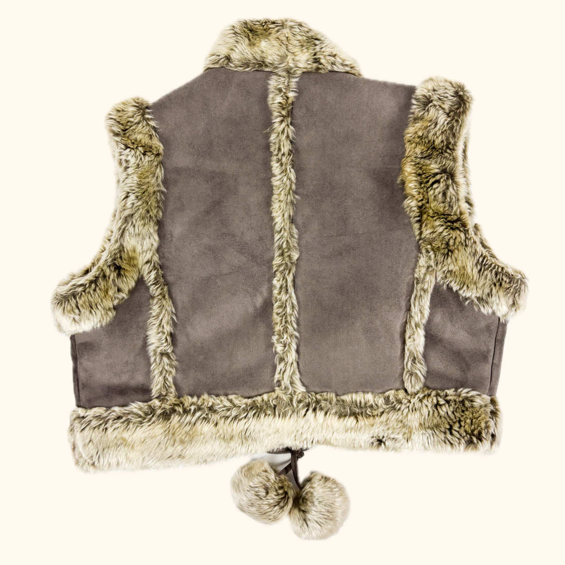 Vintage George Cropped Faux Fur Vest - Size Medium George