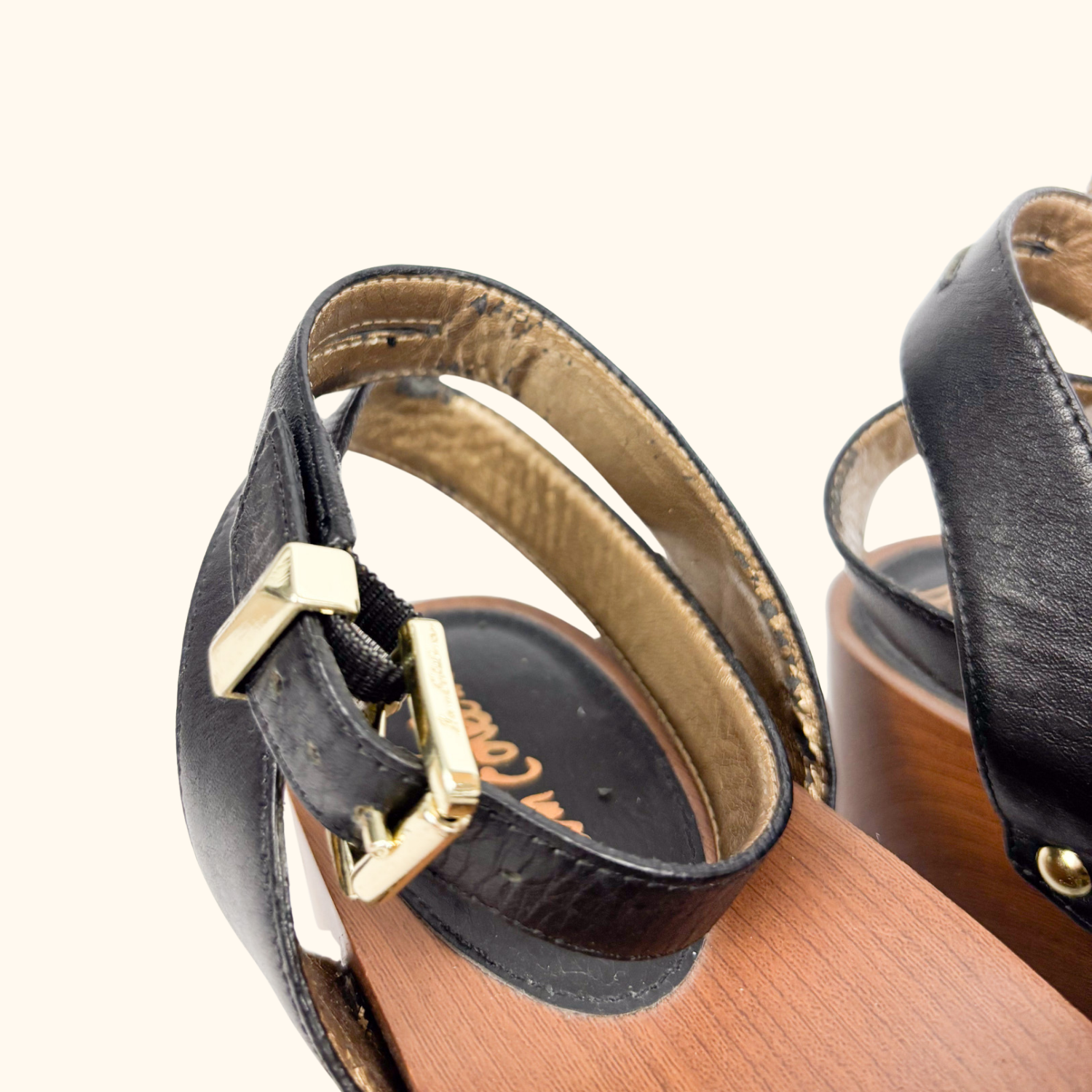 Sam Edelman Faux Fur Leopard Print Platform Wedge Sandals - Size 7 -  - Shoes &amp; Boots