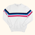 Minueto White Striped Fine Knit Jumper - Size Medium -  - Jeans & Trousers