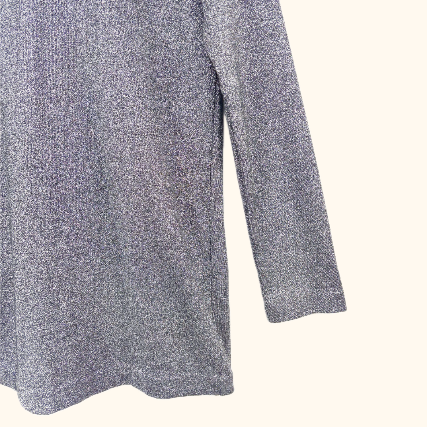 &amp; Other Stories Silver Metallic Long Sleeve Jumper - Size 12 &amp; Other Stories