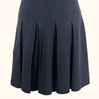 Fred Perry Black Tipped Pleated Tennis Dress - Size 12 -  - Dresses