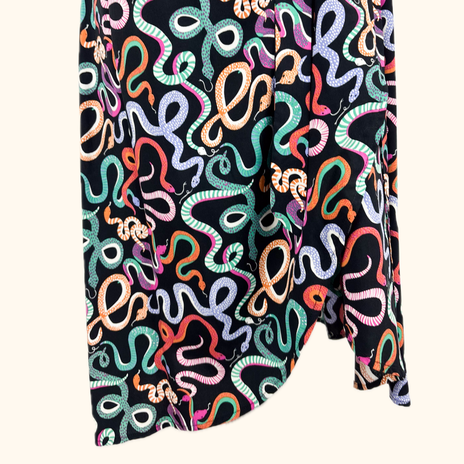 Joanie Savannah Multi Snake Print Wrap Midi Dress - Size 10 -  - Dresses