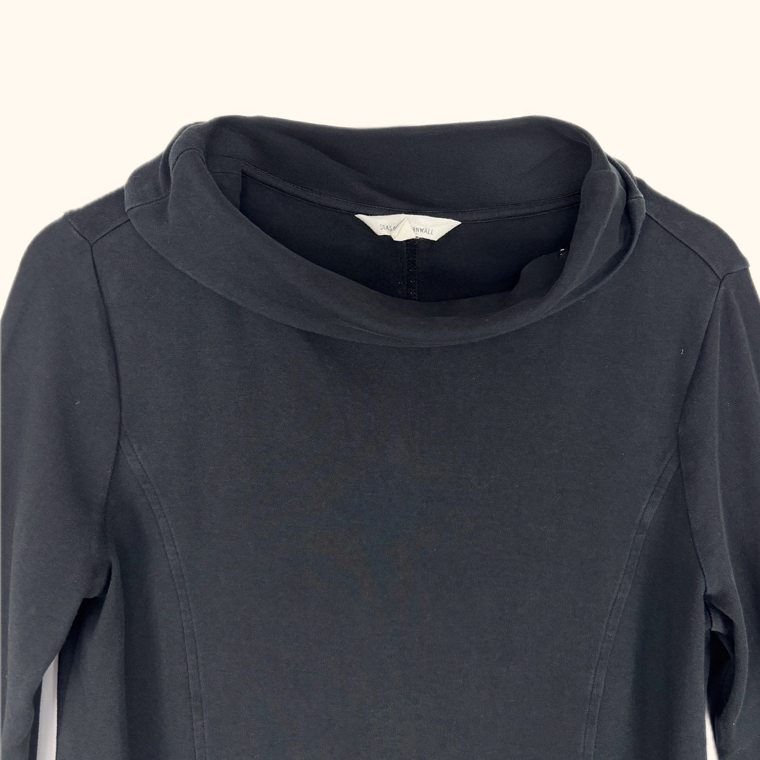 Seasalt Cornwall Black Jumper Dress - Size 12 Seasalt Cornwall
