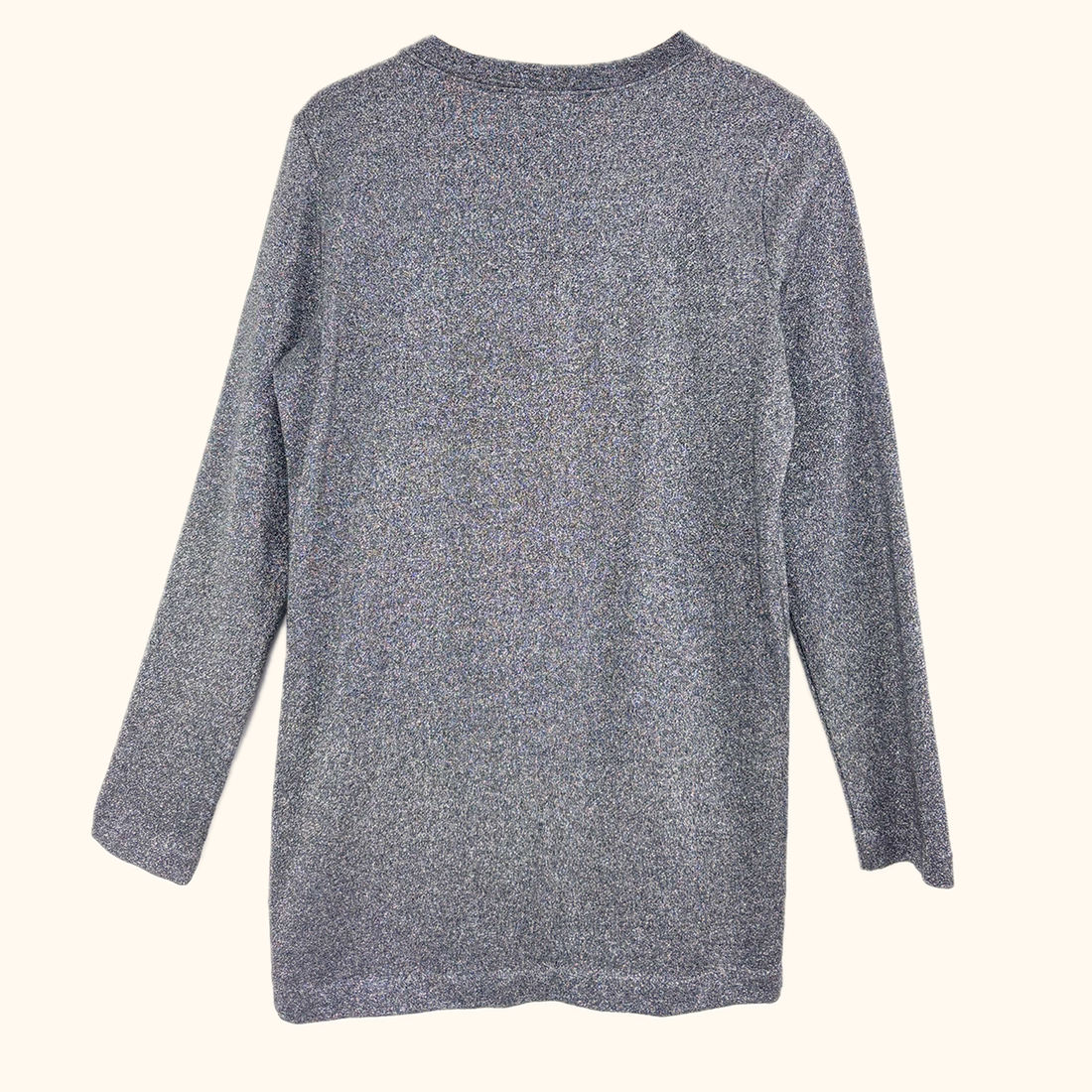 &amp; Other Stories Silver Metallic Long Sleeve Jumper - Size 12 &amp; Other Stories