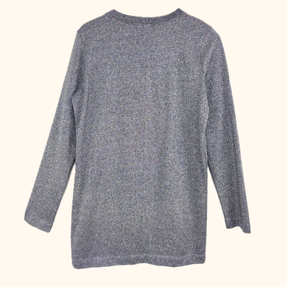 &amp; Other Stories Silver Metallic Long Sleeve Jumper - Size 12 &amp; Other Stories