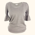 DKNY Mid Brown 100% Puff Sleeve Top - Size Medium -  - Tops & Shirts