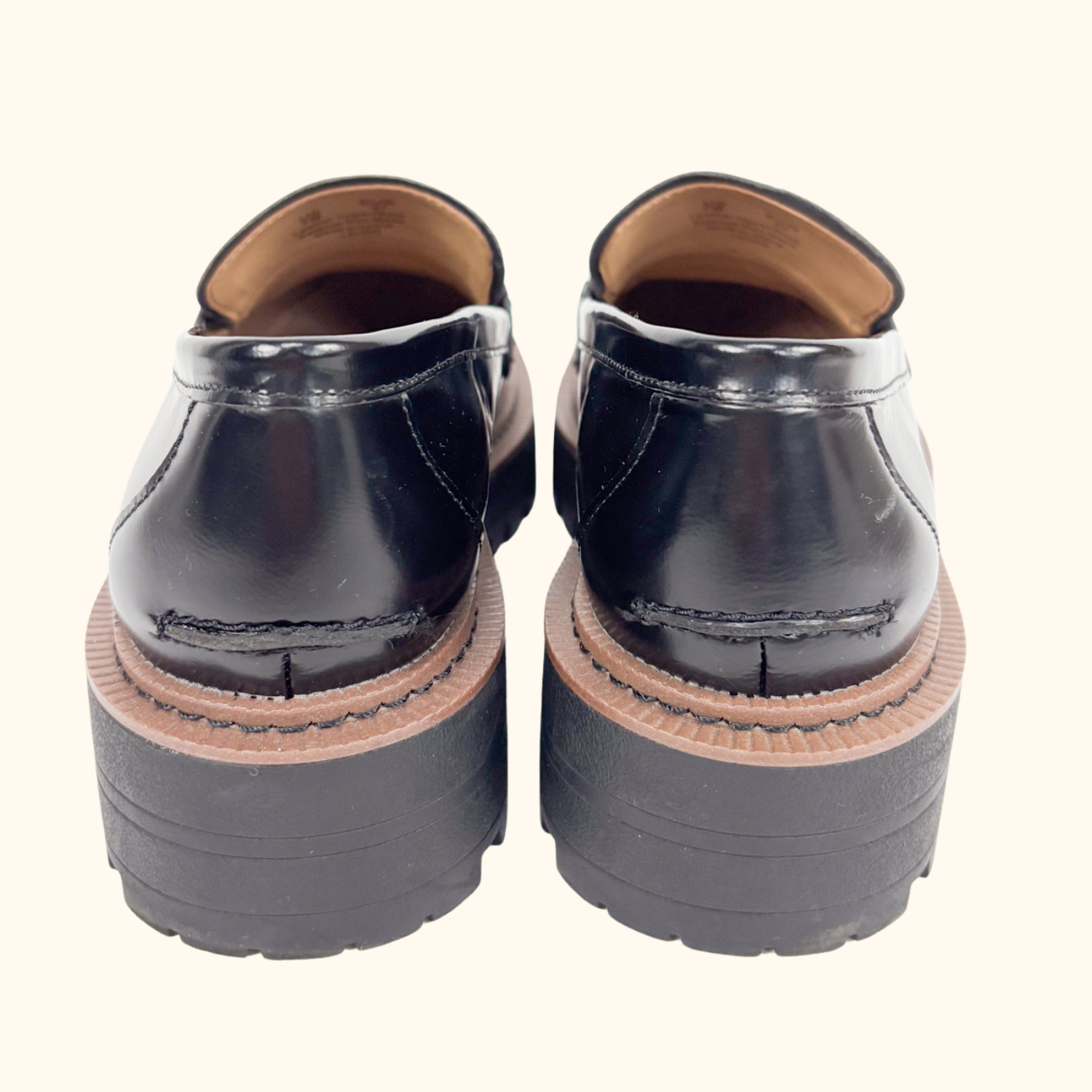 Sam Elderman Laurs Black Leather Loafers - Size 7 Sam Elderman