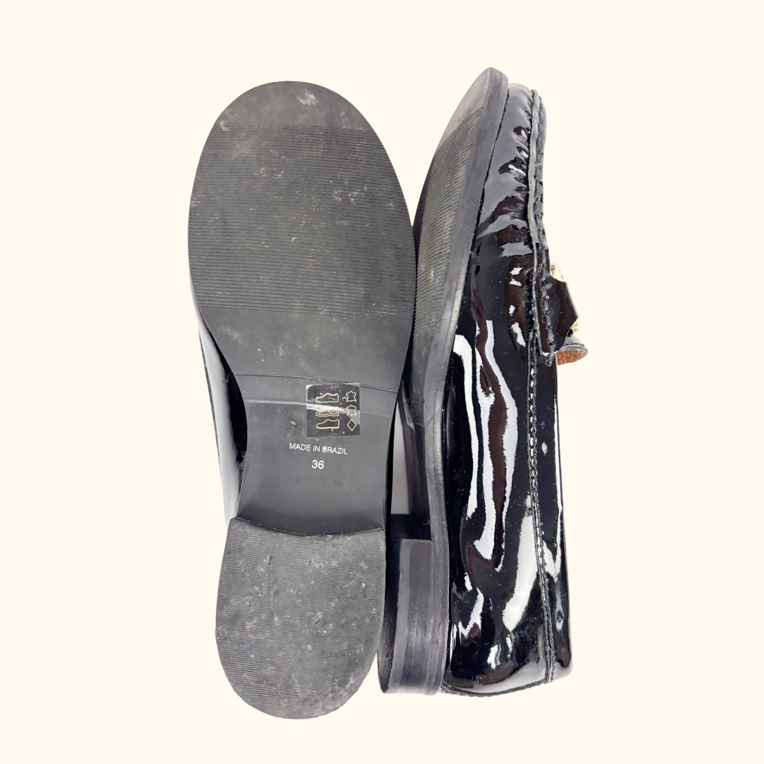 Carvela Comfort Black Leather Loafers - Size 3 Carvela