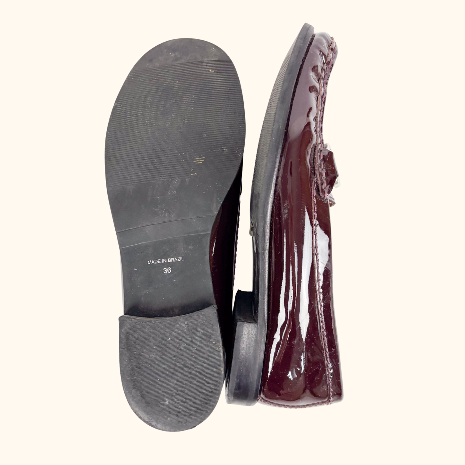 Carvela Comfort Burgundy Leather Loafers - Size 3 -  - Shoes &amp; Boots