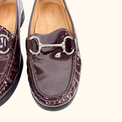 Carvela Comfort Burgundy Leather Loafers - Size 3 -  - Shoes &amp; Boots
