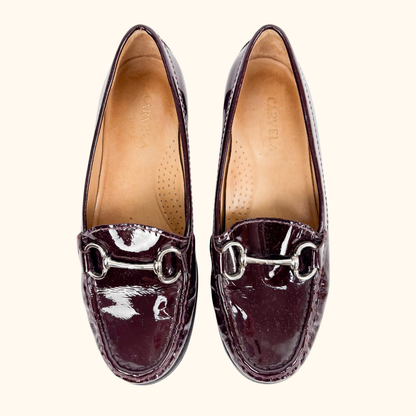 Carvela Comfort Burgundy Leather Loafers - Size 3 -  - Shoes &amp; Boots