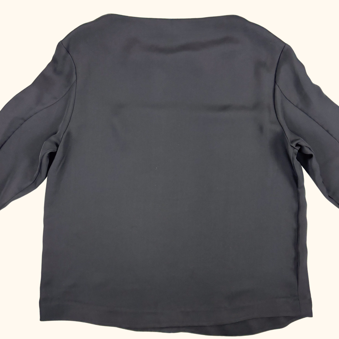 &amp; Other Stories Black Boat Neck Top - Size 14 &amp; Other Stories