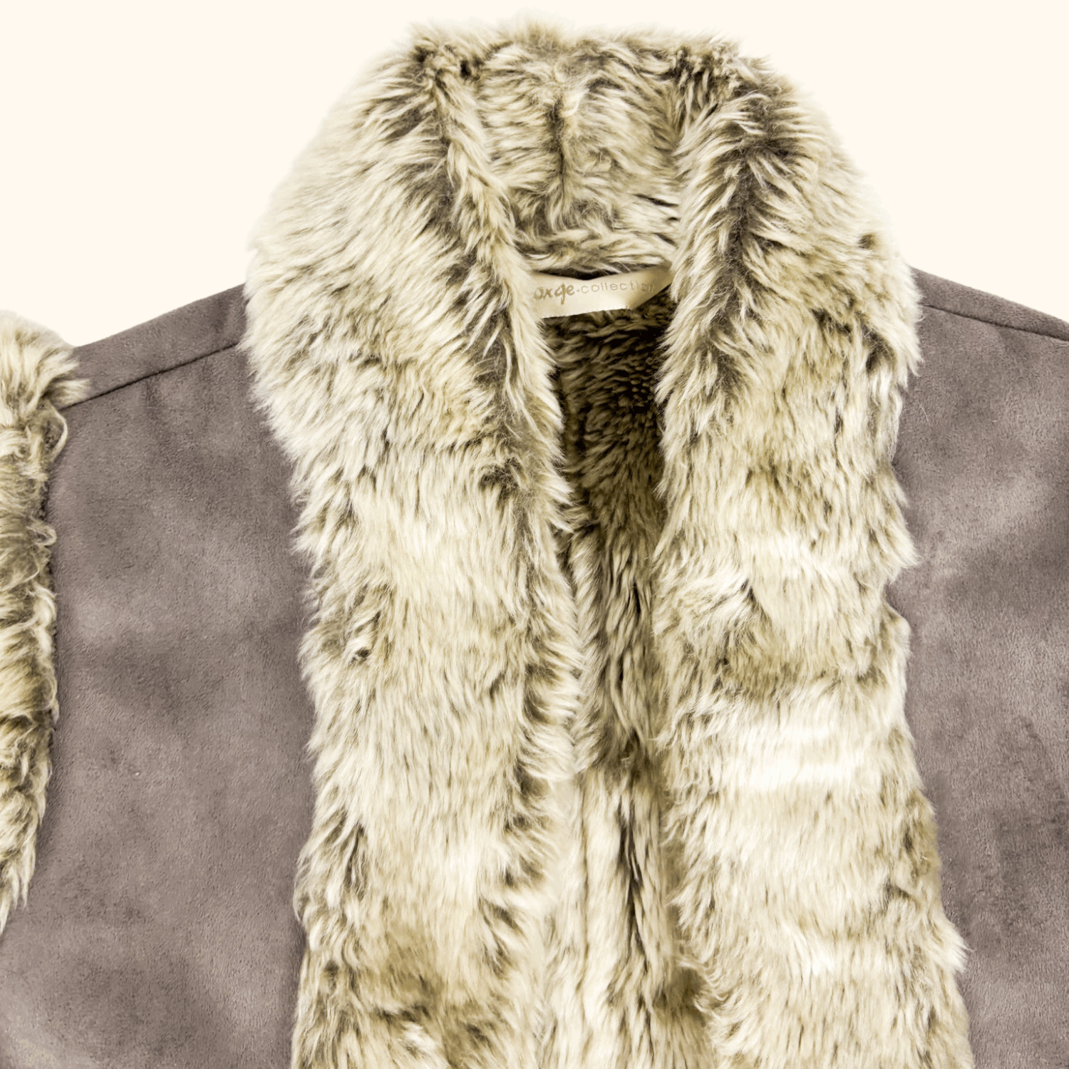 Vintage George Cropped Faux Fur Vest - Size Medium George
