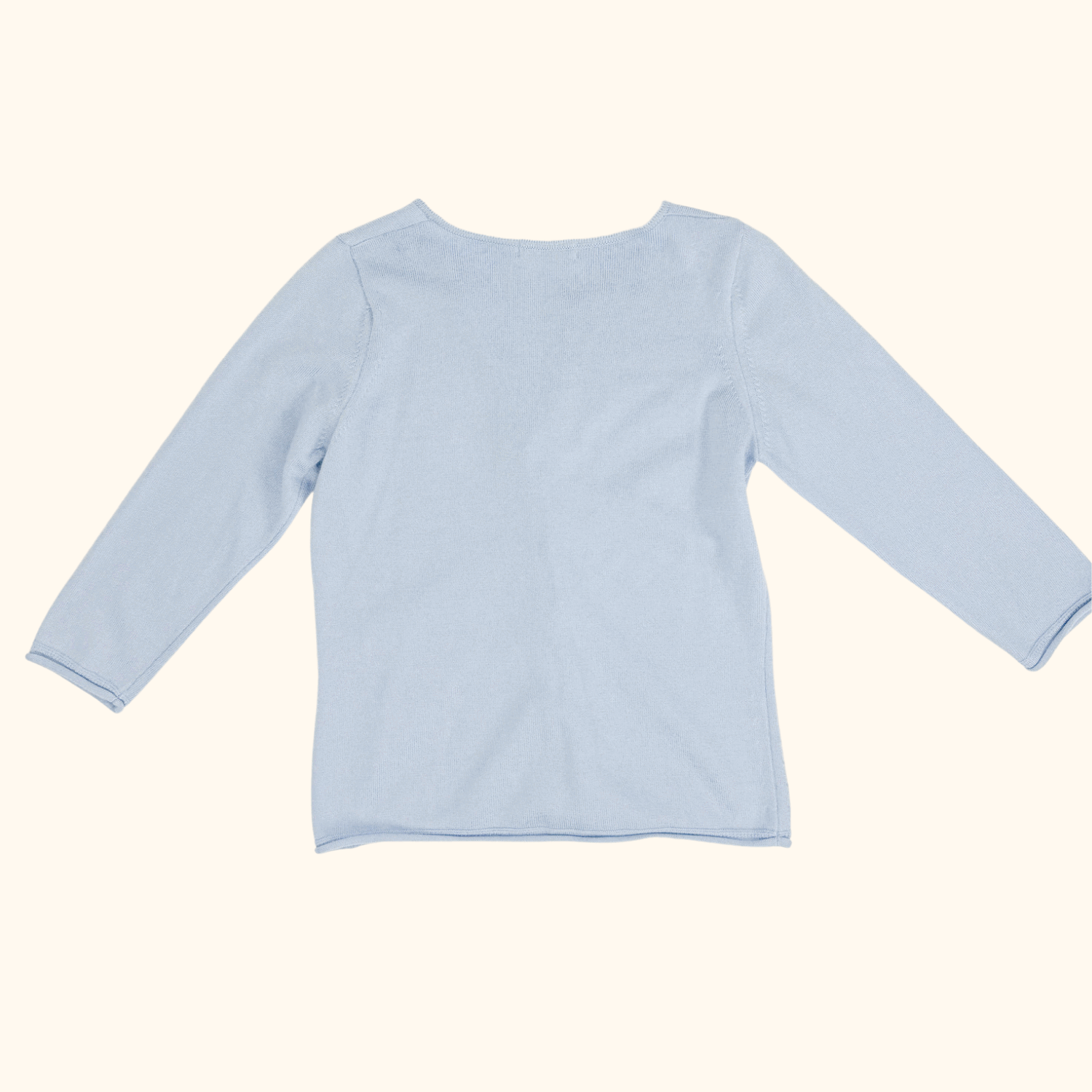 Vintage St Michael Cool Blue Merino Wool Blend Cardigan - Size 10 St Michael