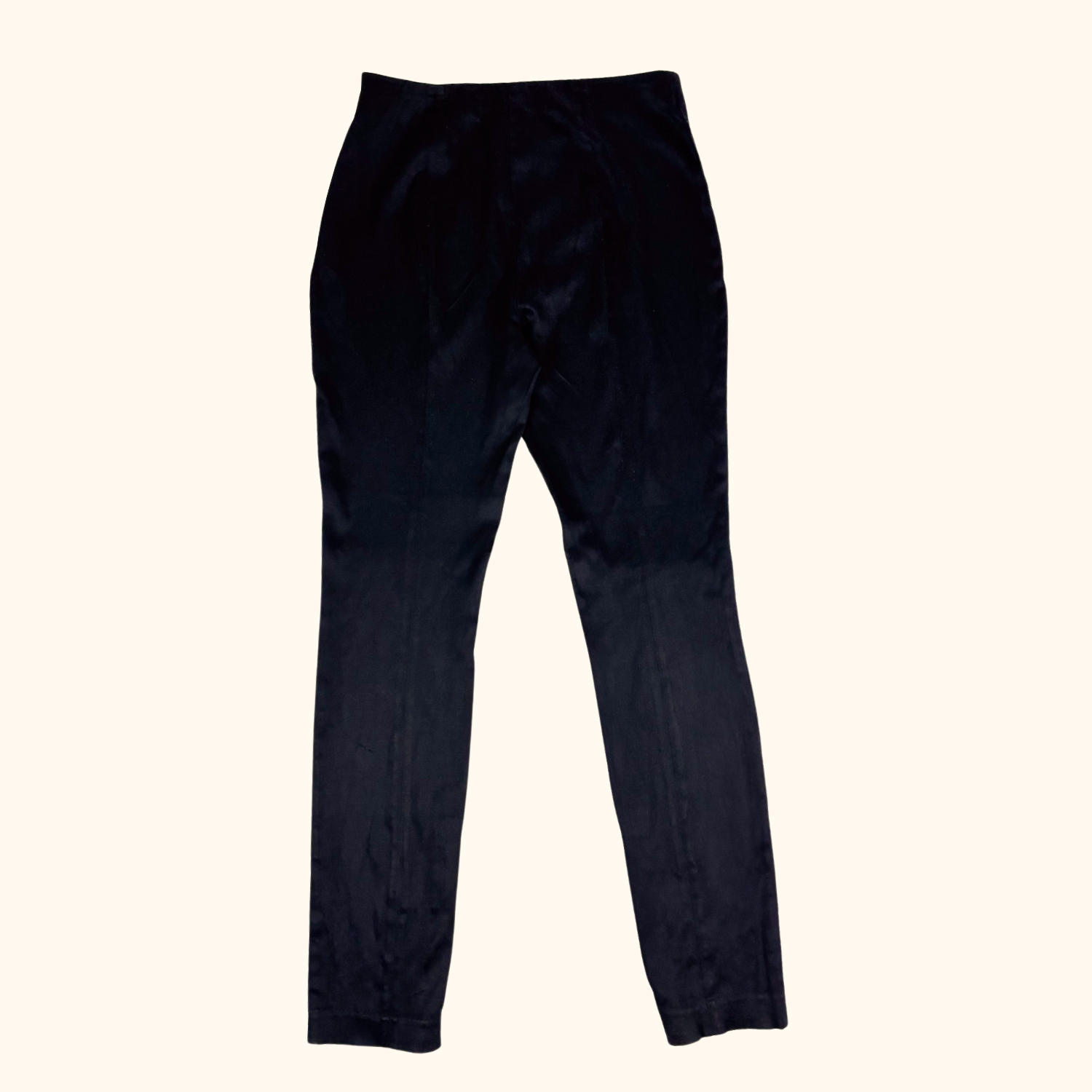 &amp; Other Stories Black Satin Slim Trousers - Size 10 &amp; Other Stories