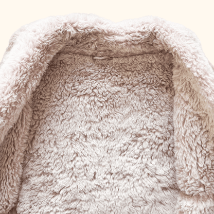 John Rocha Suede Pink Faux Fur Jacket - Size 12 -  - Coats &amp; jackets