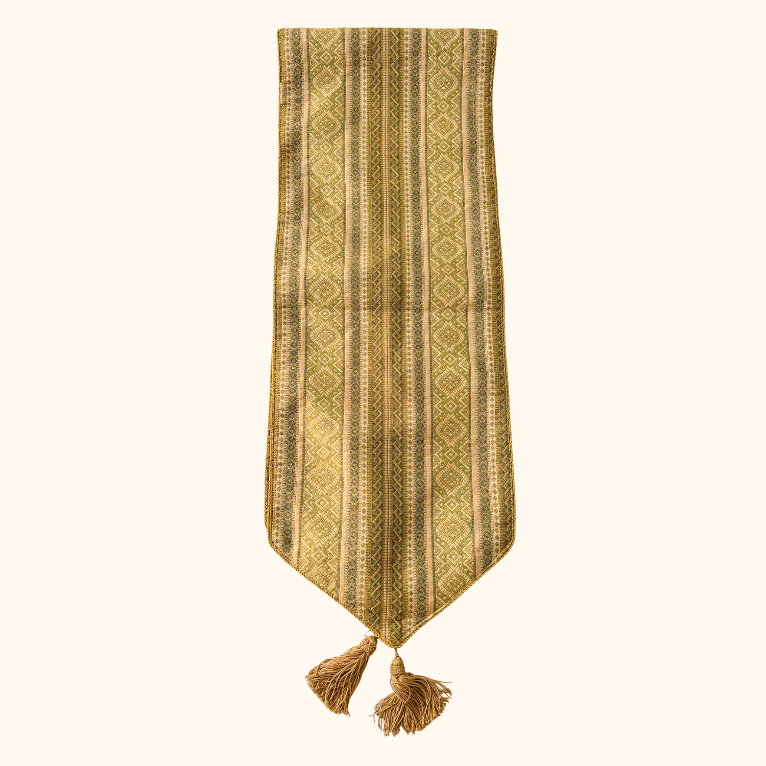 Reversible Brocade Fabric Table Runner