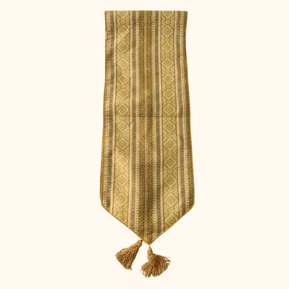 Reversible Brocade Fabric Table Runner
